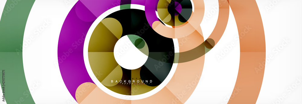Round linear circle shapes background Round linear circle shapes background