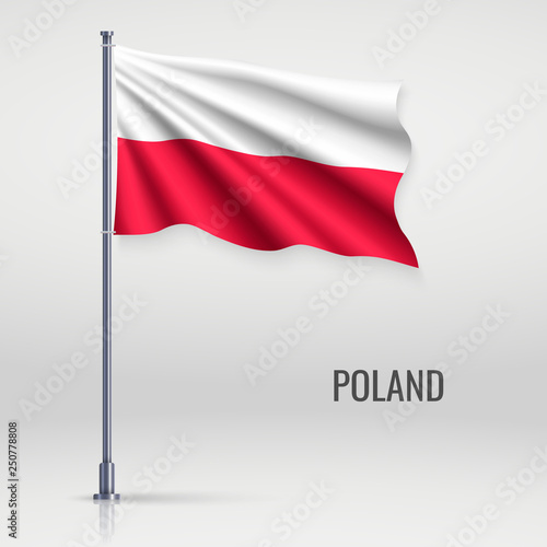 Waving flag on flagpole. Free Download Waving flag on flagpole. - GFXLoad