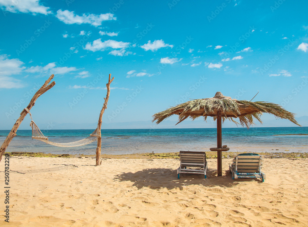 Fototapeta premium Relaxing camp at taba egypt