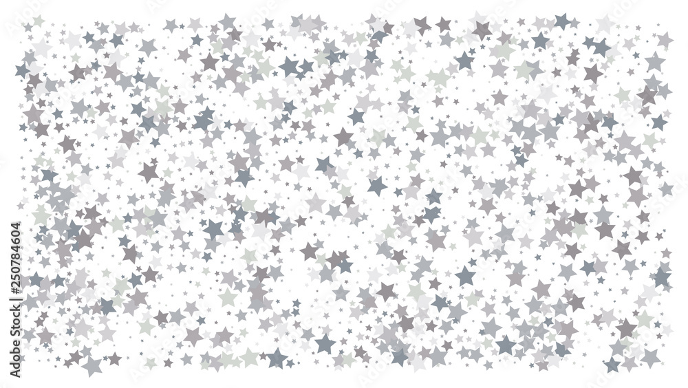 Silver stars. Confetti celebration Silver stars. Confetti celebration