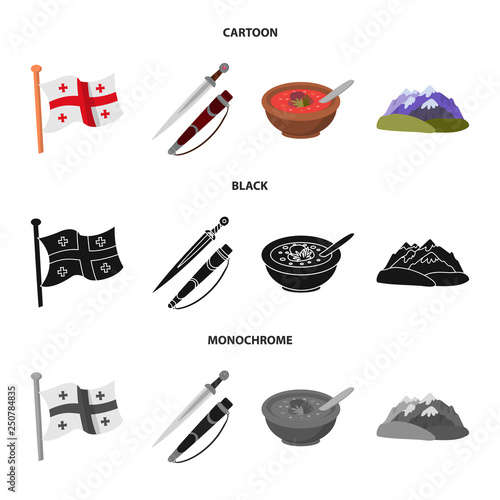 Vector design of culture and sightseeing logo. Collection of culture and originality stock symbol for web.