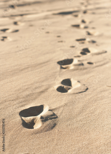steps in the sand