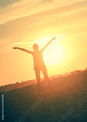 girl on the sunset