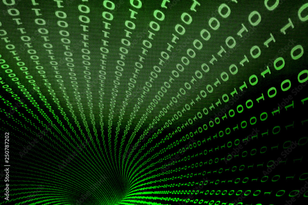Background matrix  is dominant  in green  in  binary  virus and hacker screen wallpaper. Stock Illustration  | Adobe Stock