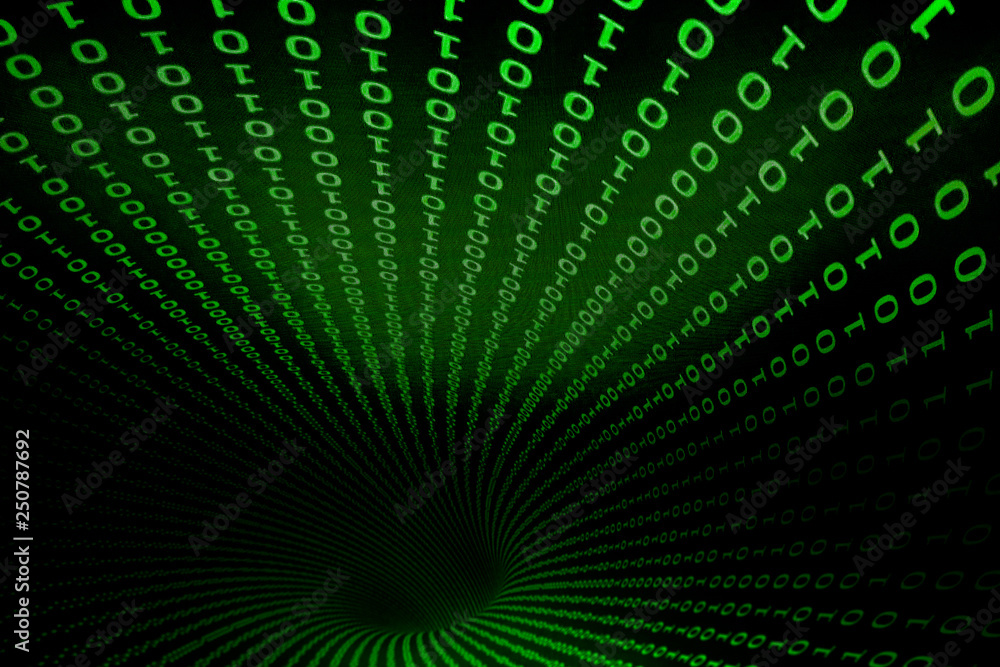 Background matrix  is dominant  in green  in  binary  virus and hacker screen wallpaper. Stock Photo | Adobe  Stock