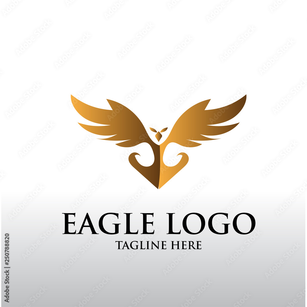 Fototapeta premium eagle logo designs simple elegant