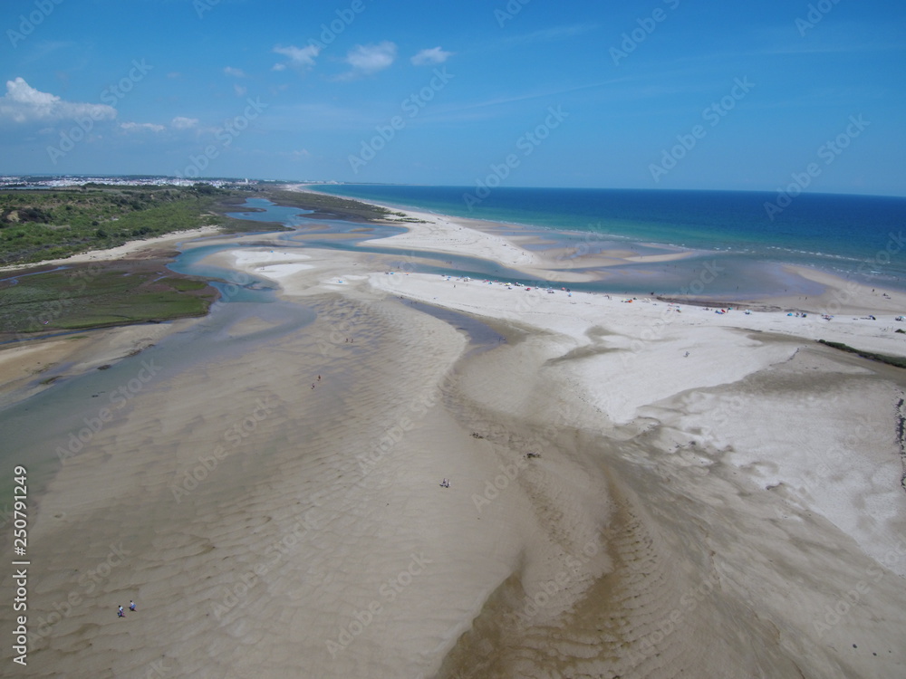 Drone in Algarve. Tavira. Portugal. Aerial photo Drone in Algarve. Tavira. Portugal. Aerial photo