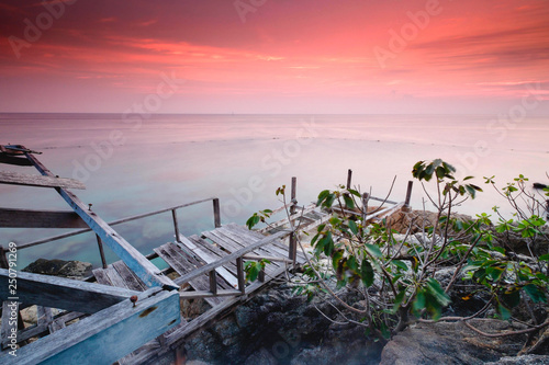 Beautiful Sunset view at Pulau Perhentian,Terengganu,Malaysia © azami