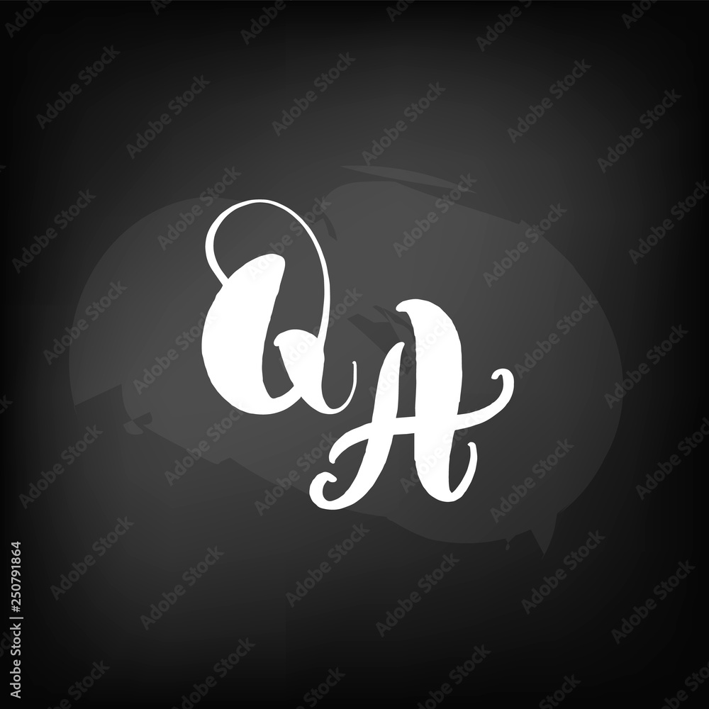 Chalkboard blackboard lettering QA. Chalkboard blackboard lettering QA.