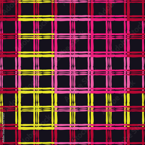 Trendy seamless pattern designs. The shapes of the strips. Patchwork texture. Weaving. Vector geometric background. Can be used for wallpaper, textile, invitation card, wrapping, web page background.