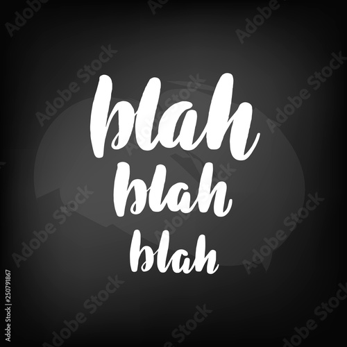 Chalkboard blackboard lettering 