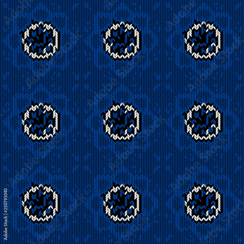 Seamless background with a knitted texture, imitation of wool. A variety of different patterns.