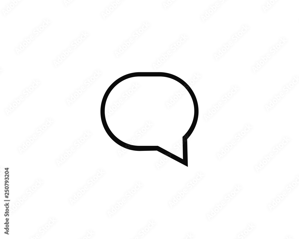 Speech bubble. Vector logo design. Business concept icon. Speech bubble. Vector logo design. Business concept icon.