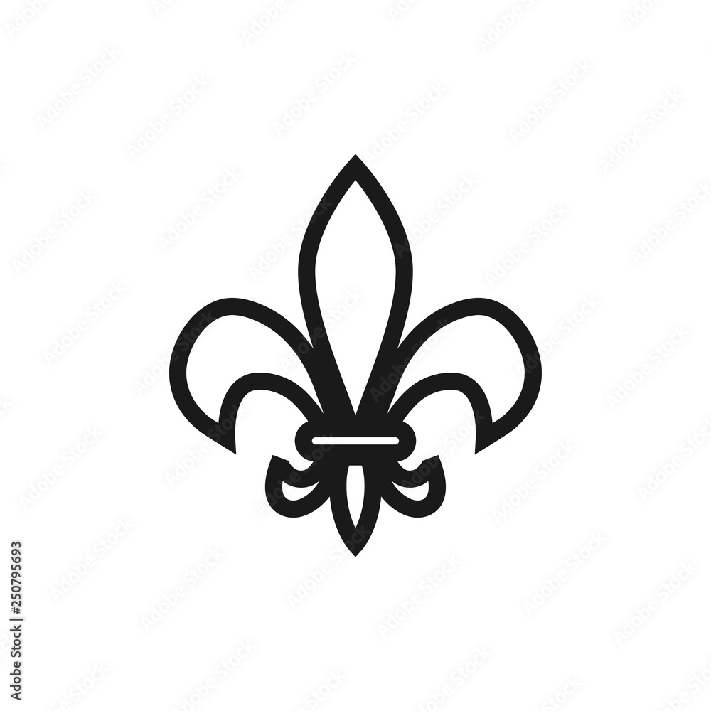 Fleur de lis icon design template vector isolated Fleur de lis icon design template vector isolated