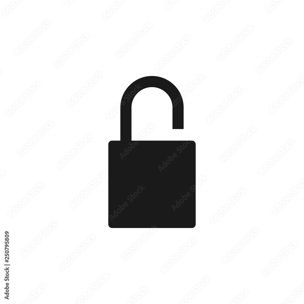 Padlock icon design template vector isolated Padlock icon design template vector isolated