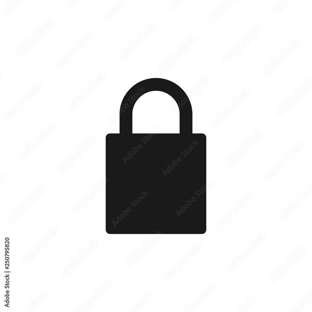 Padlock icon design template vector isolated Padlock icon design template vector isolated