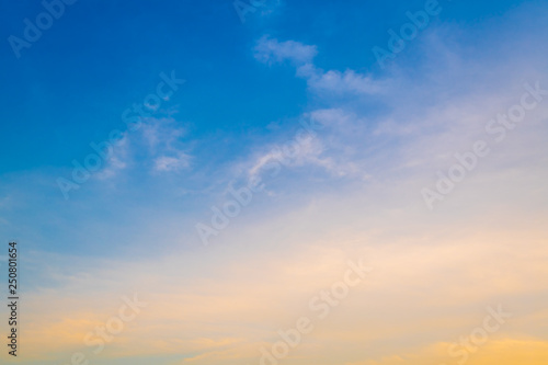 Fototapeta Naklejka Na Ścianę i Meble -  Sunset sky for background,sunrise sky and cloud at morning.
