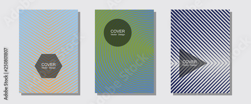 Certificate layouts vector graphic design set.