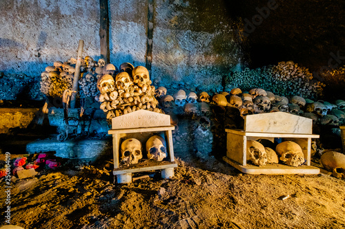Fontanels cemetery, Cimitero delle Fontanelle of Naples it is perhaps one of the most mysterious places in the city of Naples. Italy