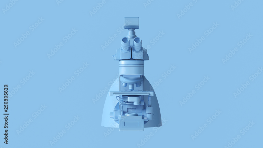 Blue Modern Digital Microscope 3d illustration 3d render Blue Modern Digital Microscope 3d illustration 3d render