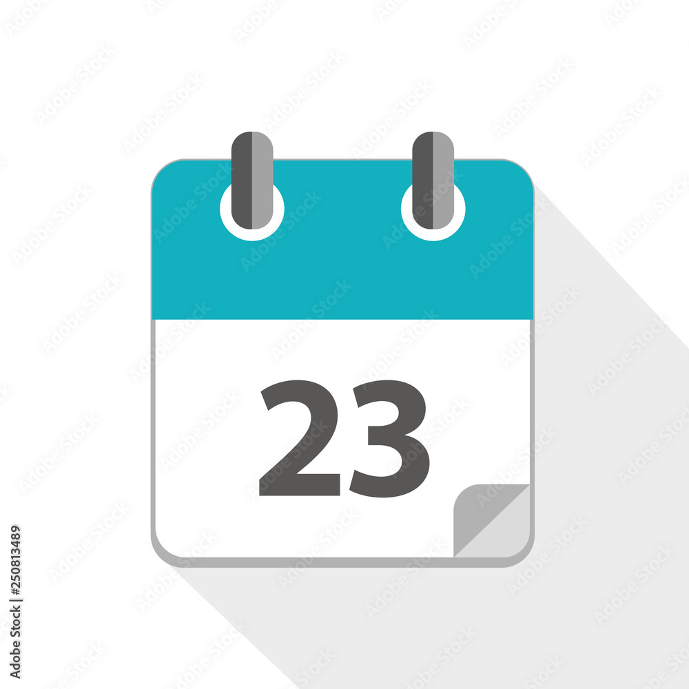 Fototapeta premium blue business calendar 23 icon vector illustration EPS10