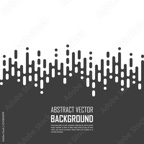 Rounded lines background. Black, white abstract background.