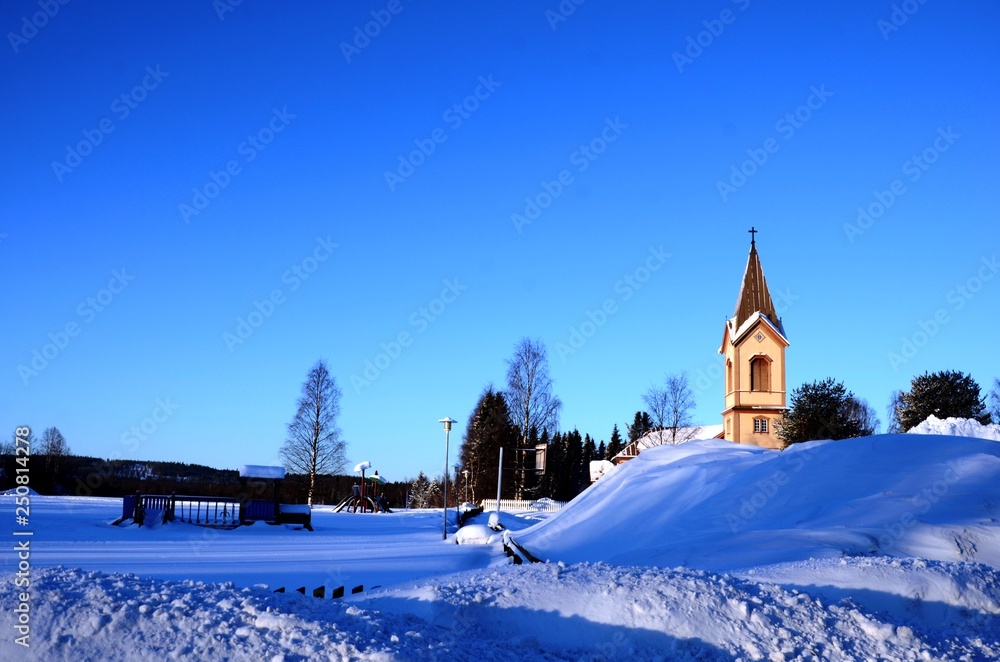 Église luthérienne évangélique en bois de Kittila (Finlande)