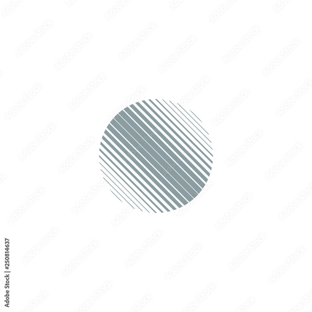 Linear ball vector illustration