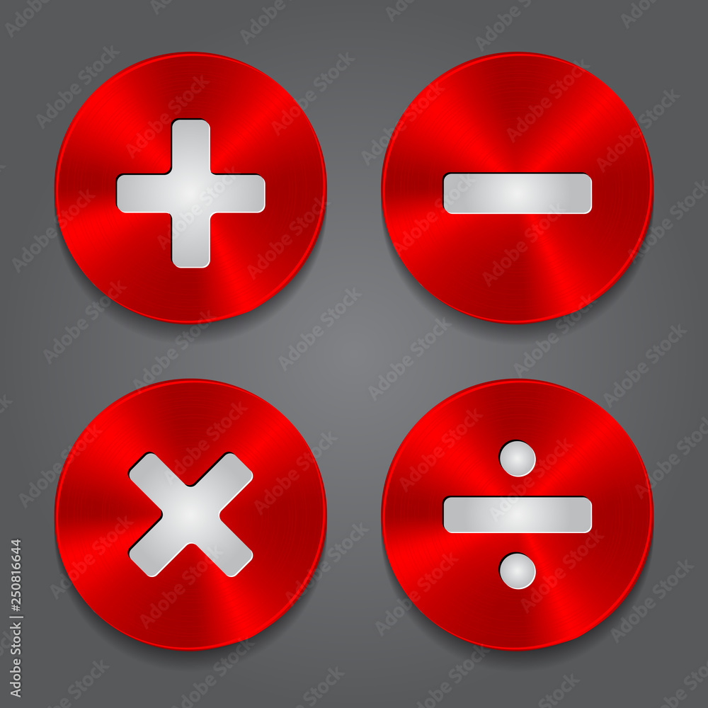 Plus, addition, multiply, subtract Icon. Vector Plus, addition, multiply, subtract Icon. Vector