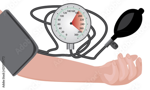 Blood pressure measuring  cardio exam 