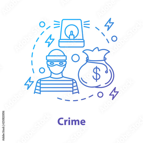 Crime concept icon