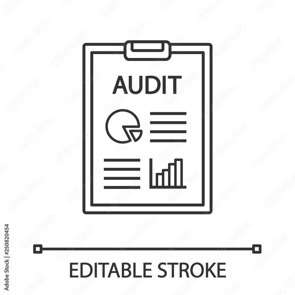 Audit linear icon Audit linear icon