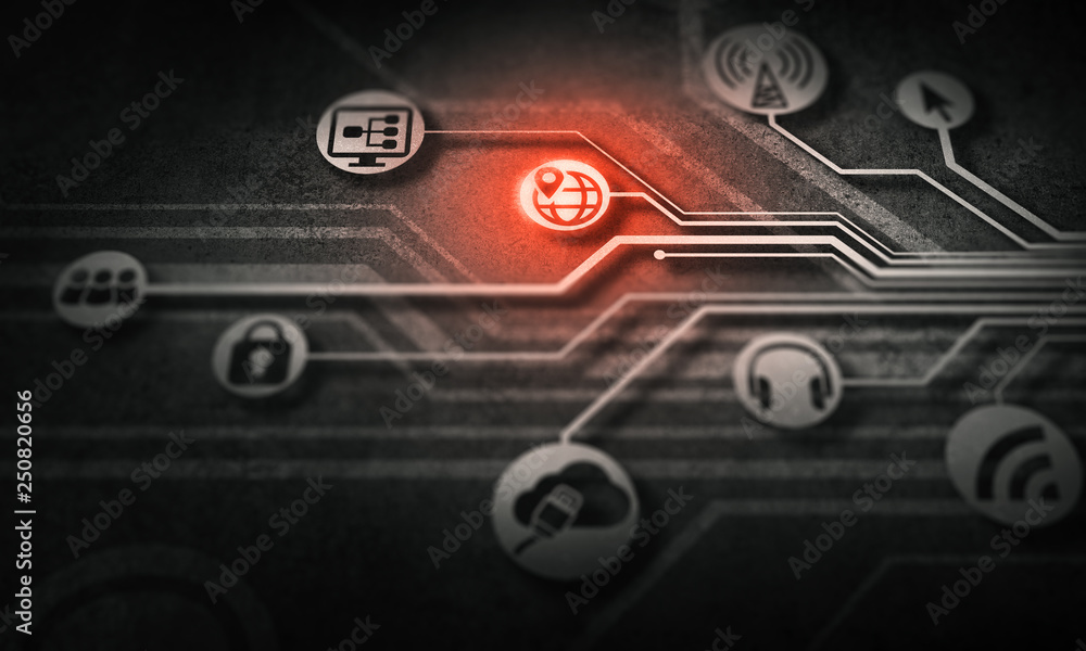 Obraz premium Social media communication