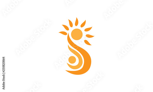 Letter s for sun