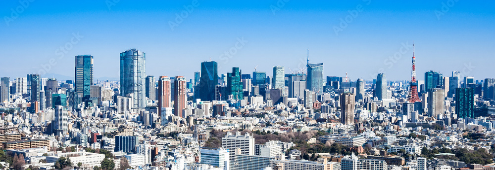 東京タワー・都市風景イメージ　ワイド