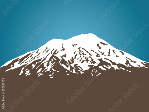 Mount Ararat vector illustration photo