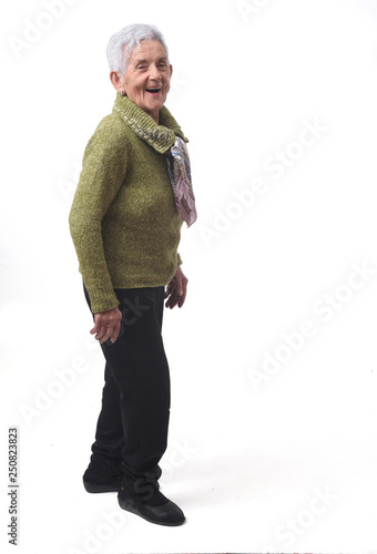 full portrait of senior woman photo