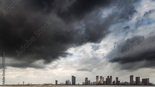 storm over the city