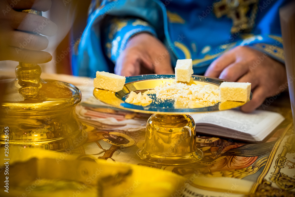 the priest prepares the sacrament, the sacrament, the Sacrament of the Holy blood and flesh of Christ the priest prepares the sacrament, the sacrament, the Sacrament of the Holy blood and flesh of Christ