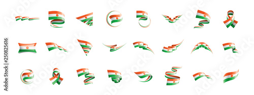 Niger flag, vector illustration on a white background