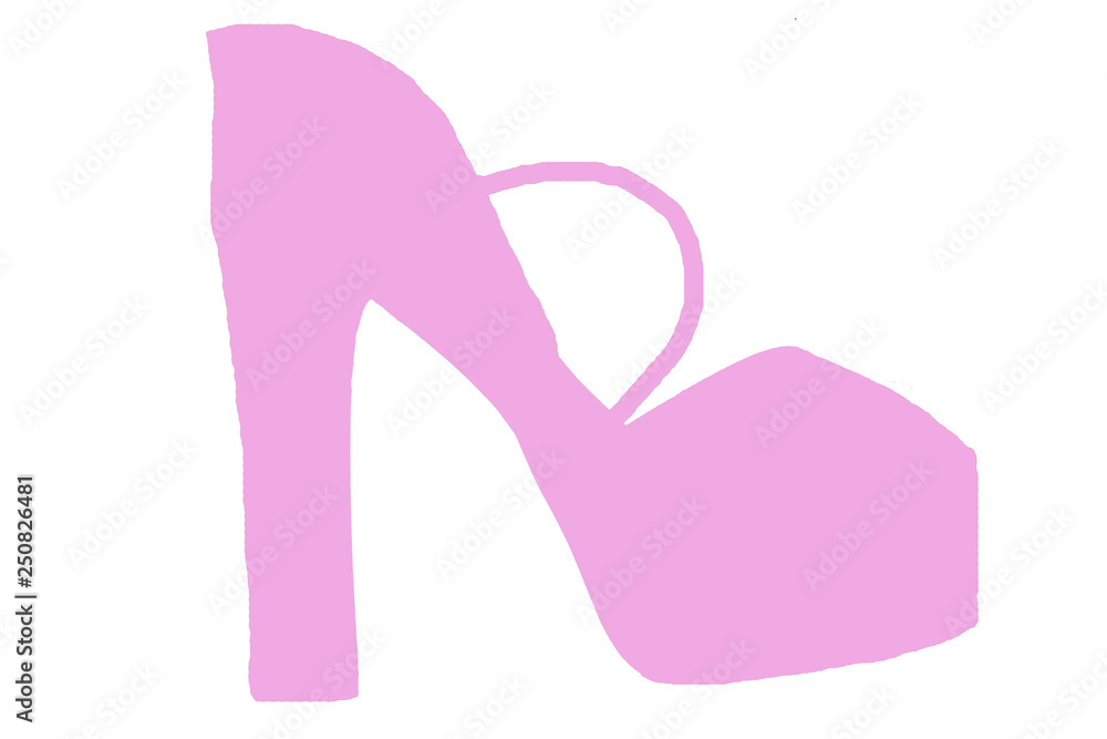 pink shoes isolated on white background pink shoes isolated on white background
