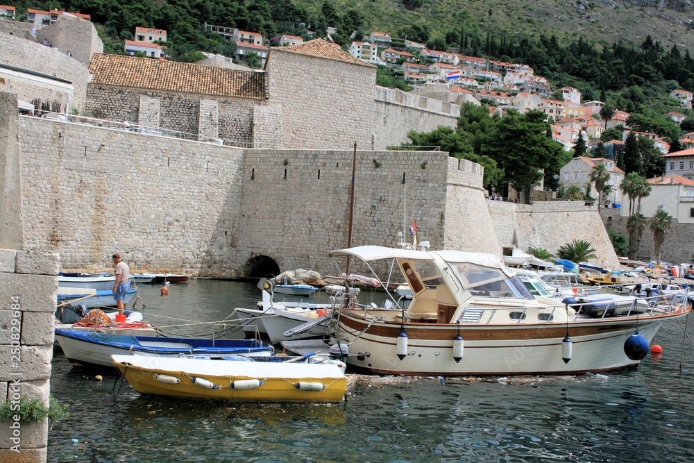 port and fortress, Dubrovnik, Croatia