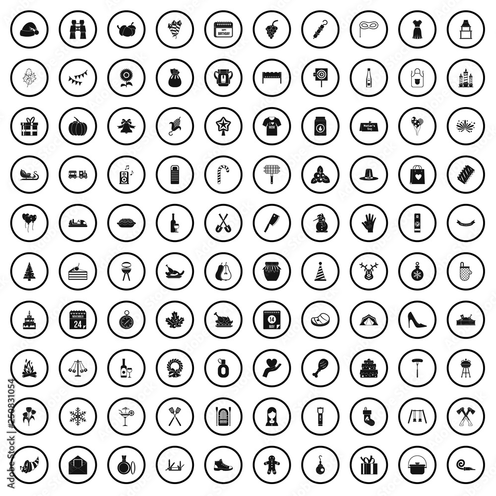 100 family tradition icons set in simple style for any design vector illustration 100 family tradition icons set in simple style for any design vector illustration