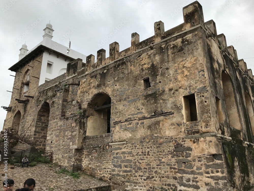 Ruins of Golconda Fort in Hyderabad, India