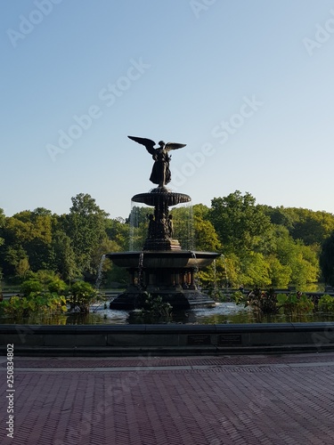 Angel fountain Central Park New York