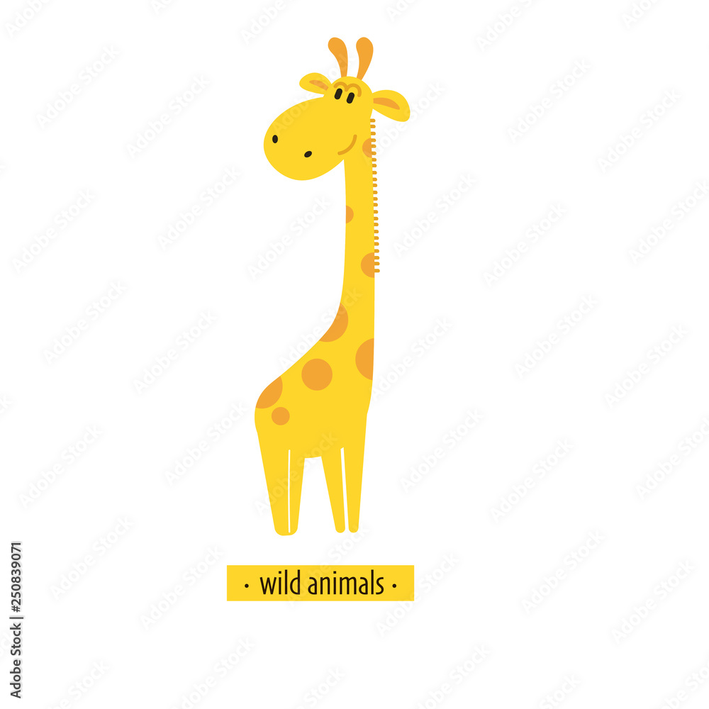 Cute vector giraffe. Perfect for wallpaper, cards, stickers, poster, print, packaging, invitations, Baby shower, patterns, travel, logos etc Cute vector giraffe. Perfect for wallpaper, cards, stickers, poster, print, packaging, invitations, Baby shower, patterns, travel, logos etc