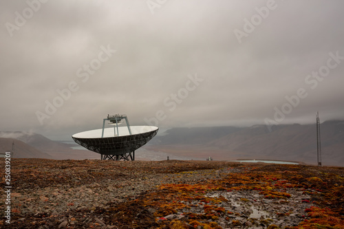 EISCAT Svalbard Radar (ESR) near Longyearbyen in Spitzbergen, Svalbard