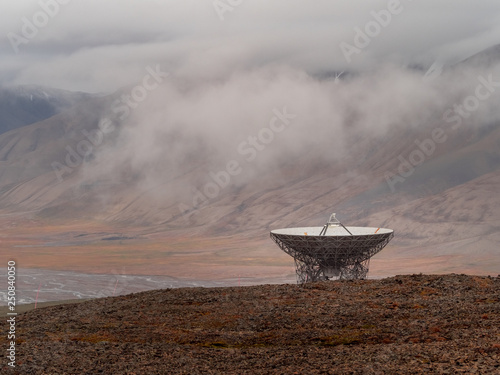 EISCAT Svalbard Radar (ESR) near Longyearbyen in Spitzbergen, Svalbard photo