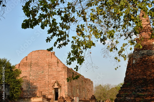 wat Mahaeyong ancient Buddhist temple in Thailand photo