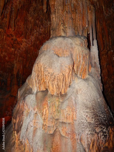 stone outgrowths in a cave photo